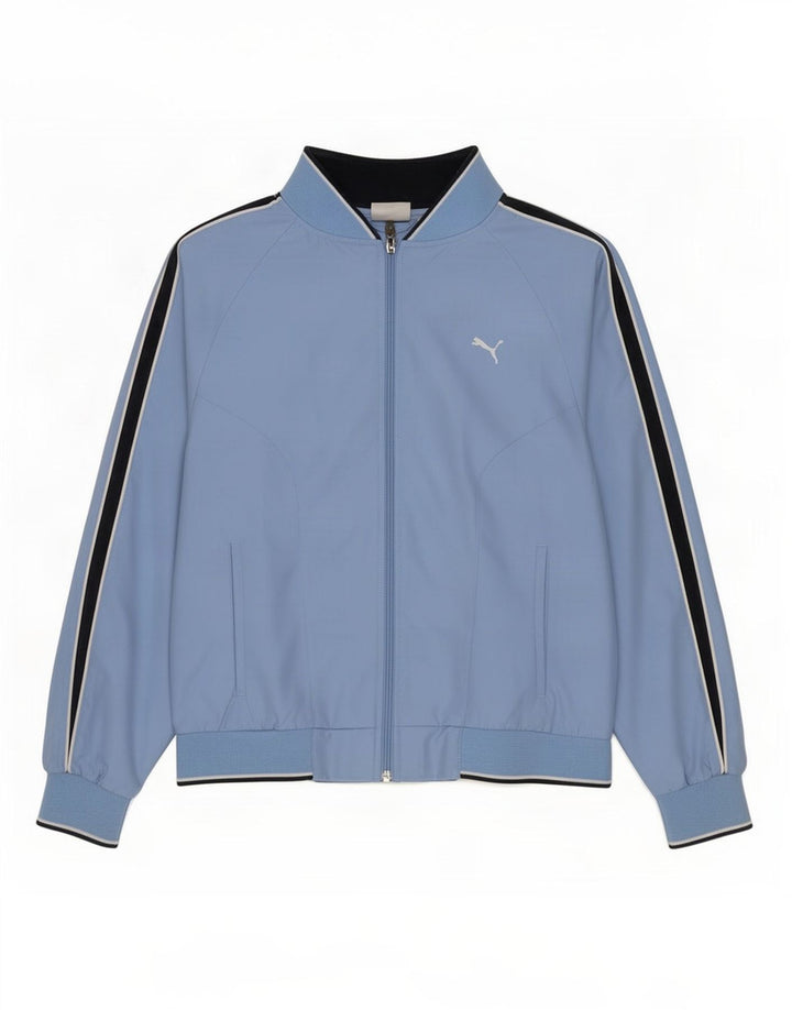 Puma Womens Tracksuit Top Jacket UK 16 Grande Azul Poliéster
