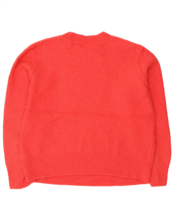 Suéter feminino Ted Baker com gola tartaruga tamanho 1 XS algodão vermelho