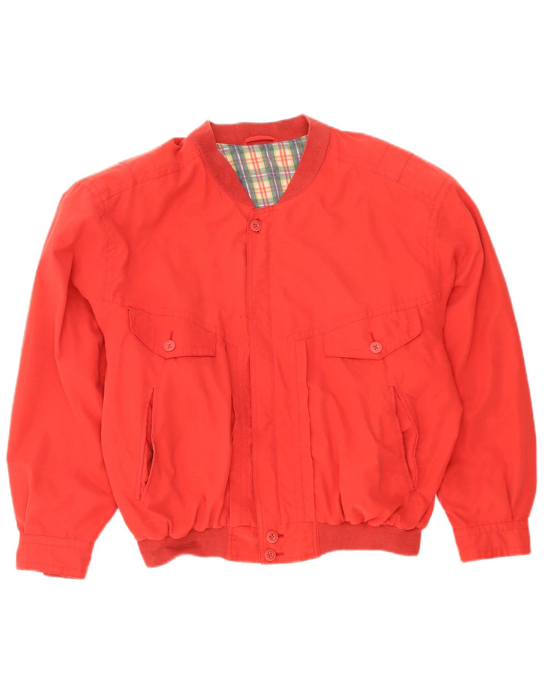 Jaqueta bomber masculina vintage UK 40 grande vermelha