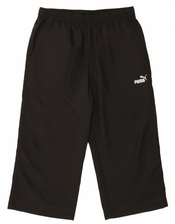 Calça de treino masculina Puma Graphic Capri médio preto poliéster