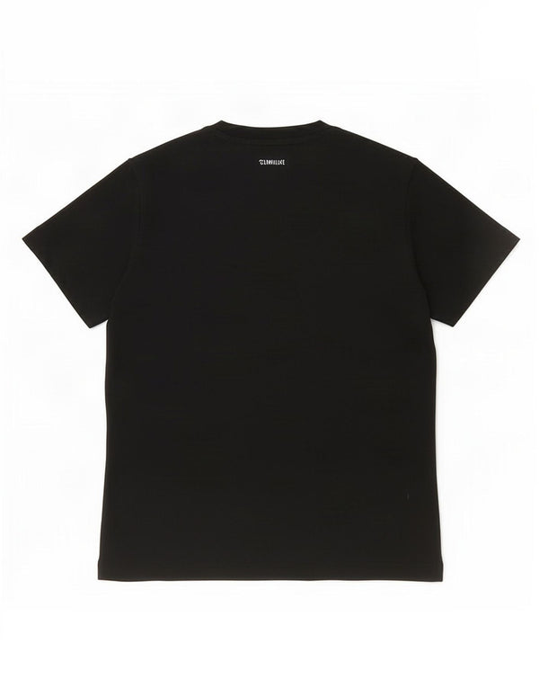 Camiseta feminina gráfica Adidas UK 16/18 grande algodão preto