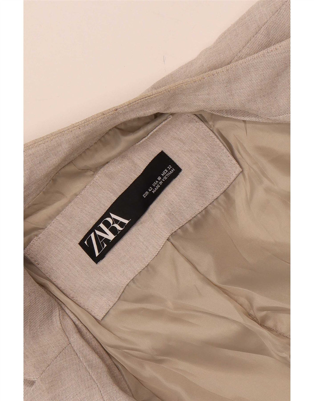 Jaqueta blazer feminina Zara com 1 botão EU 42 grande cinza