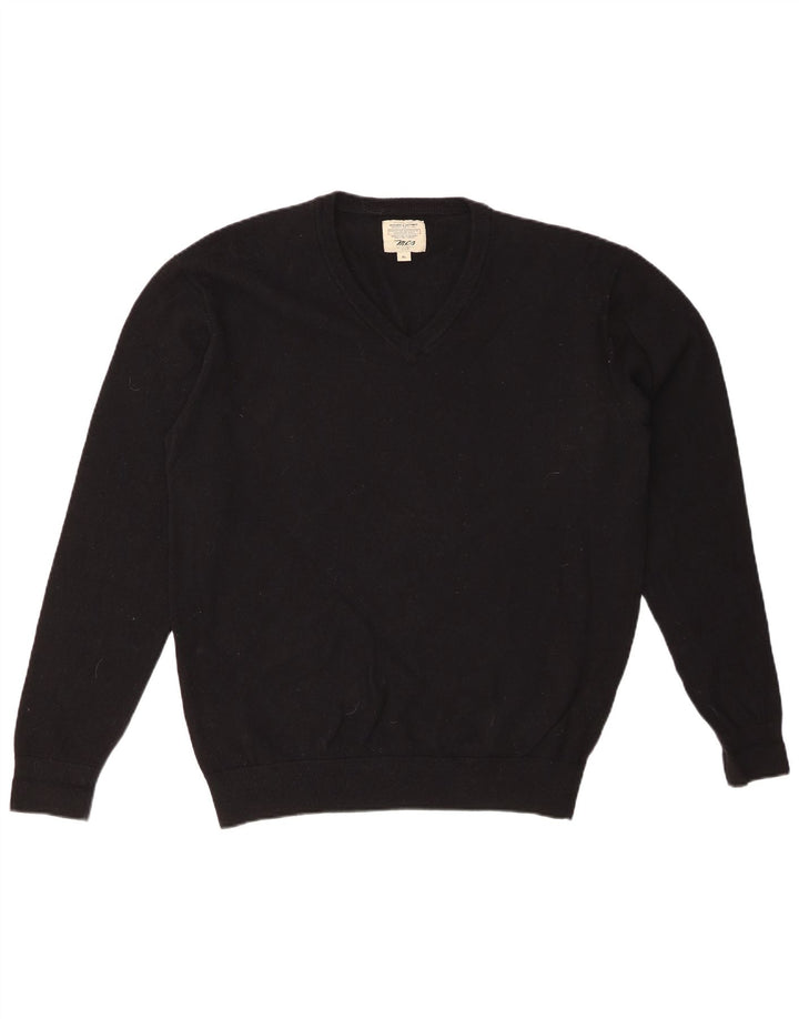 MARLBORO CLASSICS Suéter masculino com decote em V XL lã preta