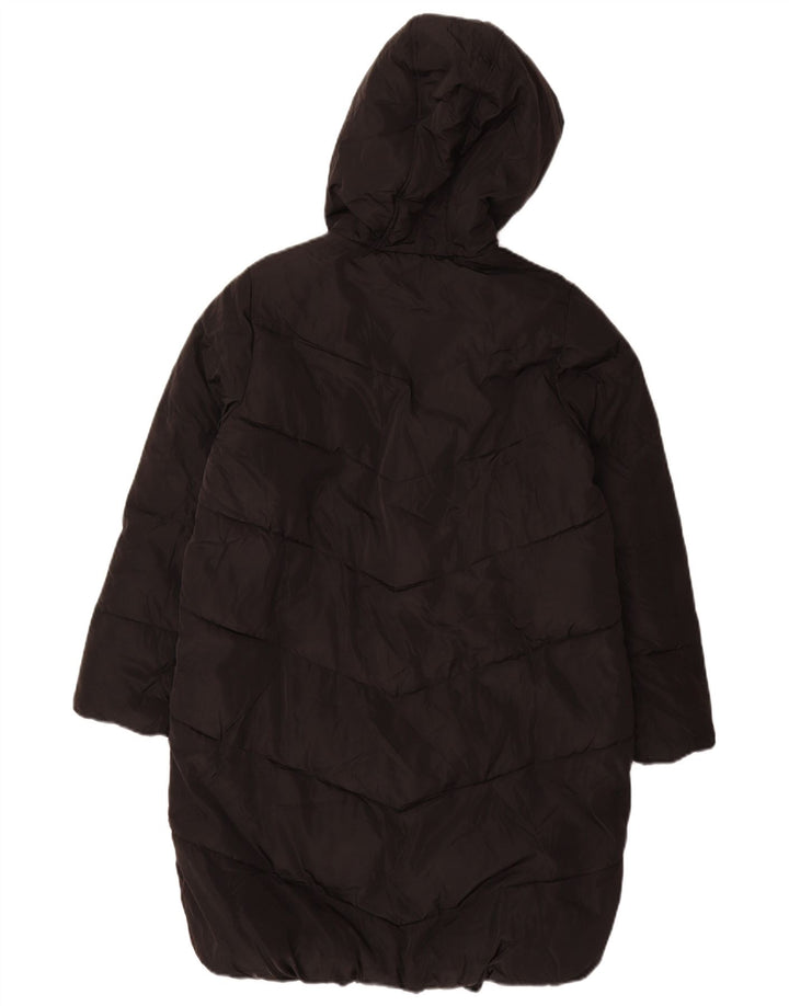 Casaco acolchoado com capuz para meninas Marks & Spencer 11-12 anos poliéster preto