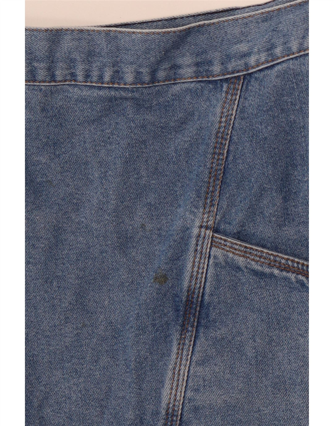 Saia jeans feminina VINTAGE W30 azul médio