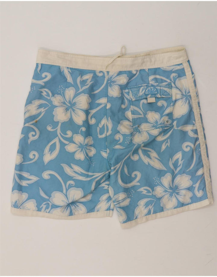 Shorts de natação masculino Sundek XL azul floral