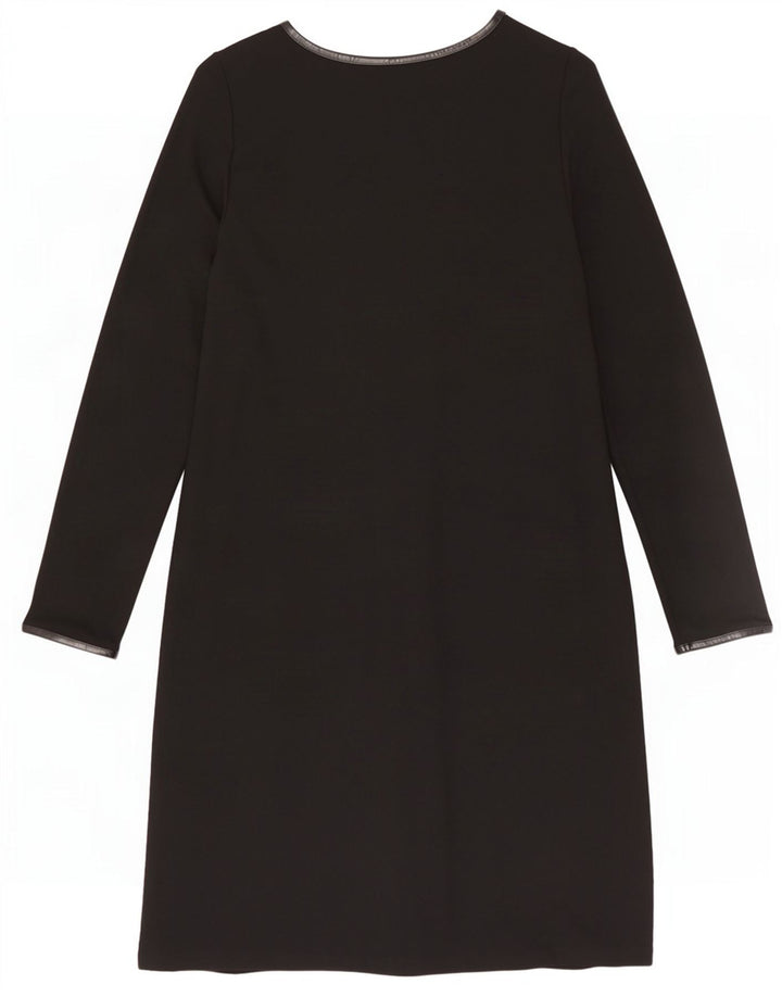 Vestido feminino de manga comprida Marks & Spencer Reino Unido 16 grande preto