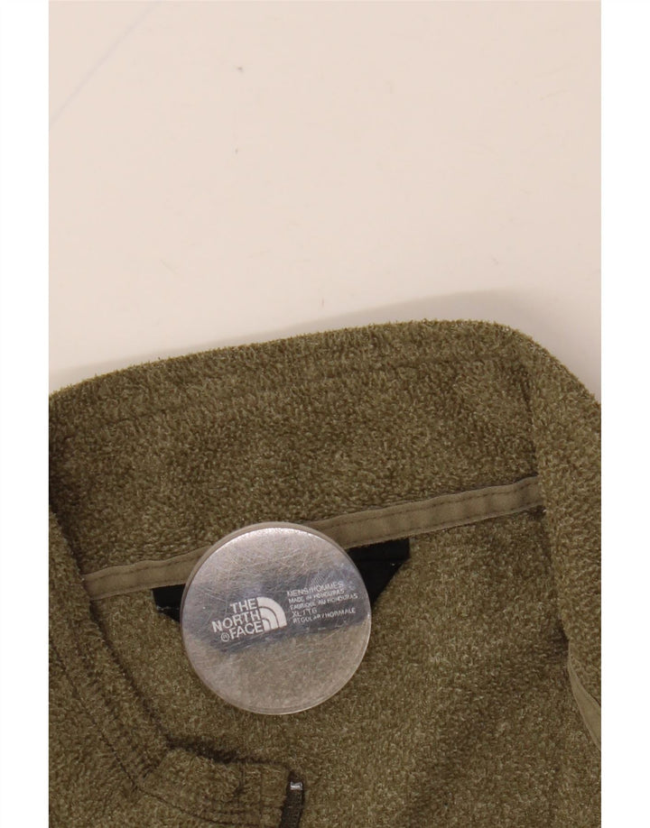 THE NORTH FACE Suéter masculino de lã com zíper e gola XL Caqui