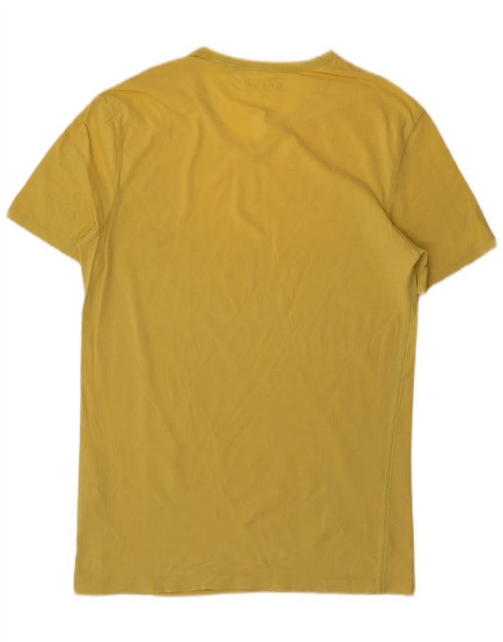 Guess Camiseta masculina gráfica Top Médio Amarelo