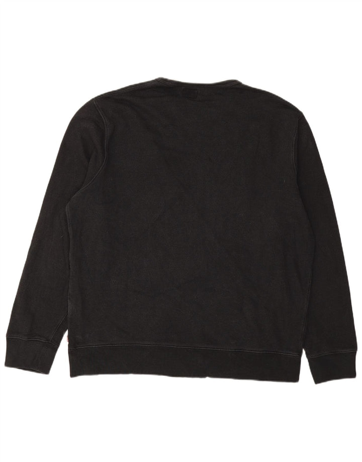 LEVI'S moletom gráfico masculino Jumper XL algodão preto