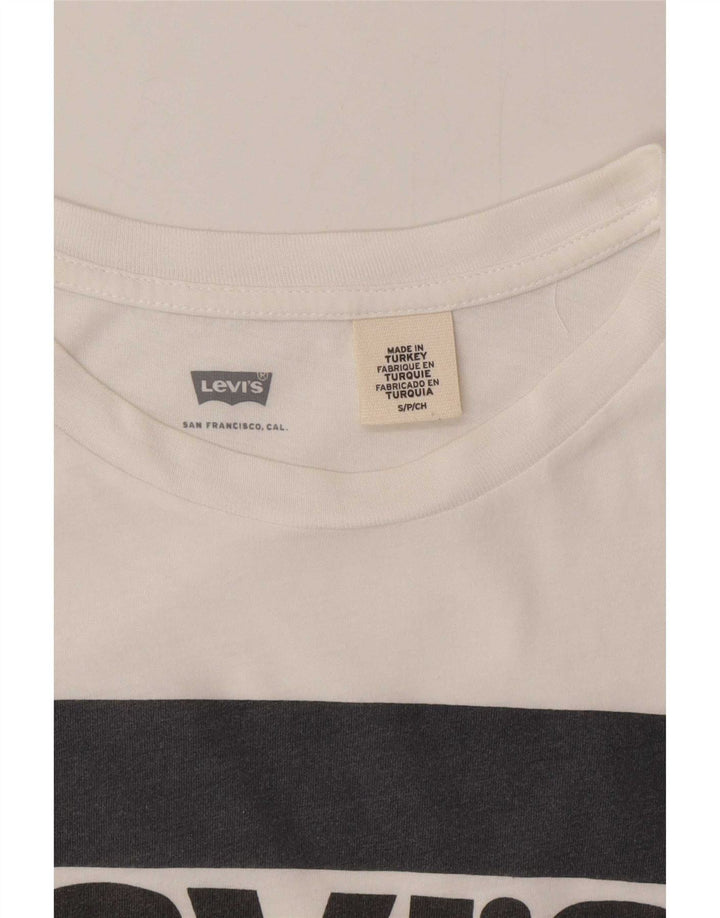 Camiseta masculina gráfica Levi's Top pequeno branco