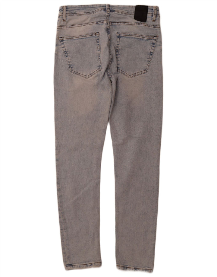 ZARA Mens Slim Jeans EU 42 Grande W32 L29 Azul Algodão