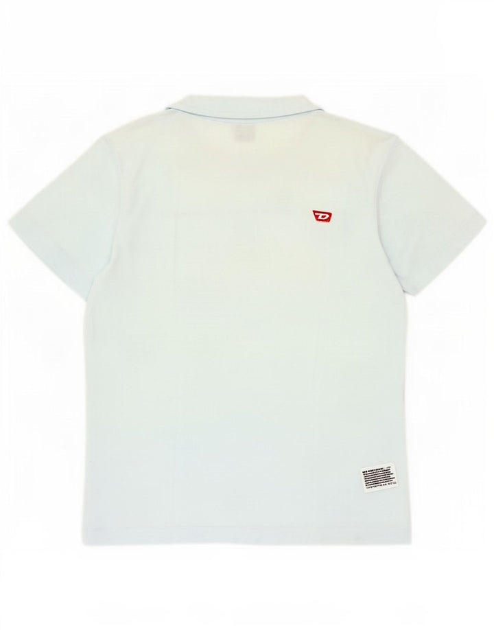 Diesel Camiseta Masculina Top Médio Algodão Azul