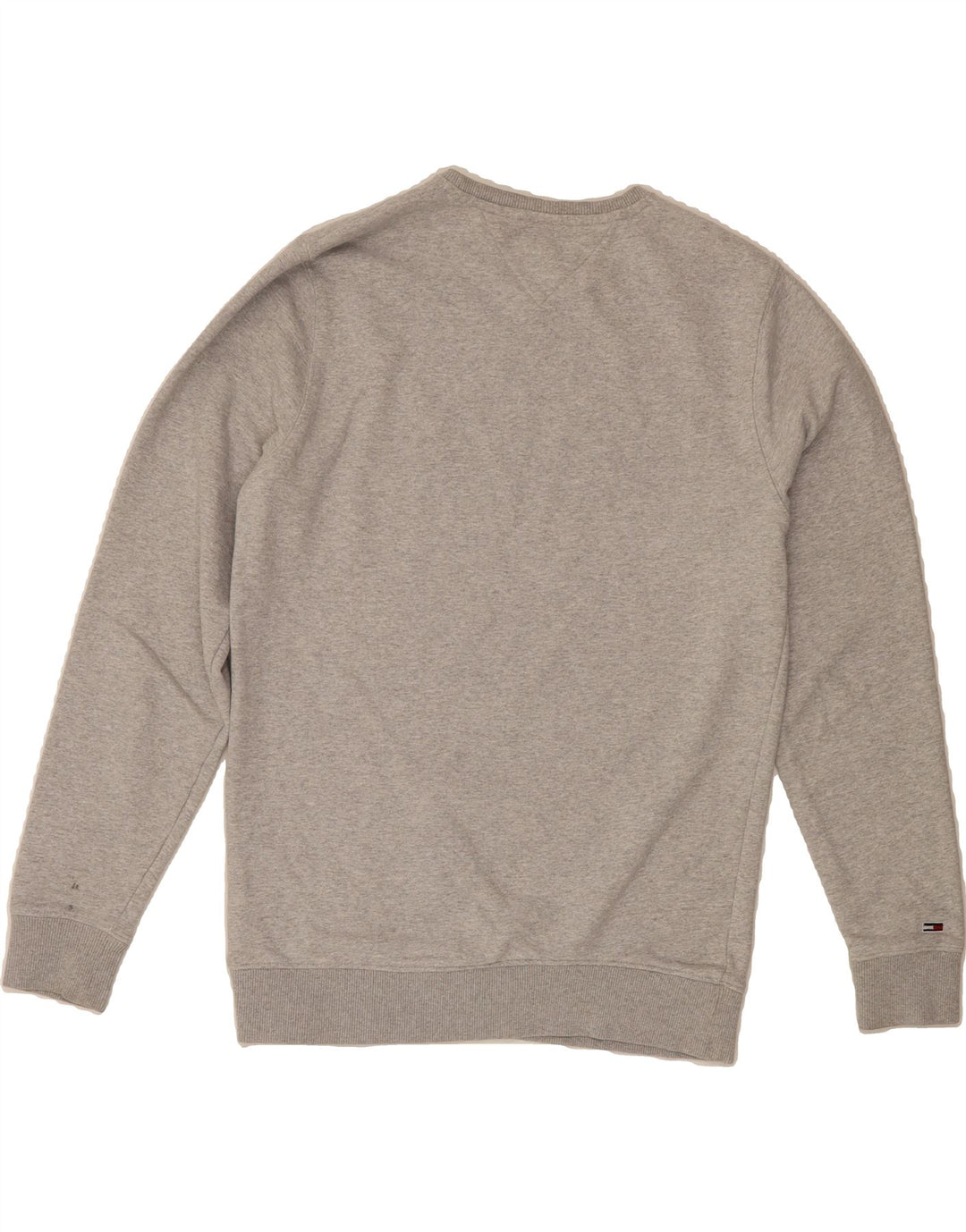 TOMMY HILFIGER Mens Graphic Sweatshirt Jumper XS Grey Cotton Vintage Tommy Hilfiger and Second-Hand Tommy Hilfiger from Messina Hembry 