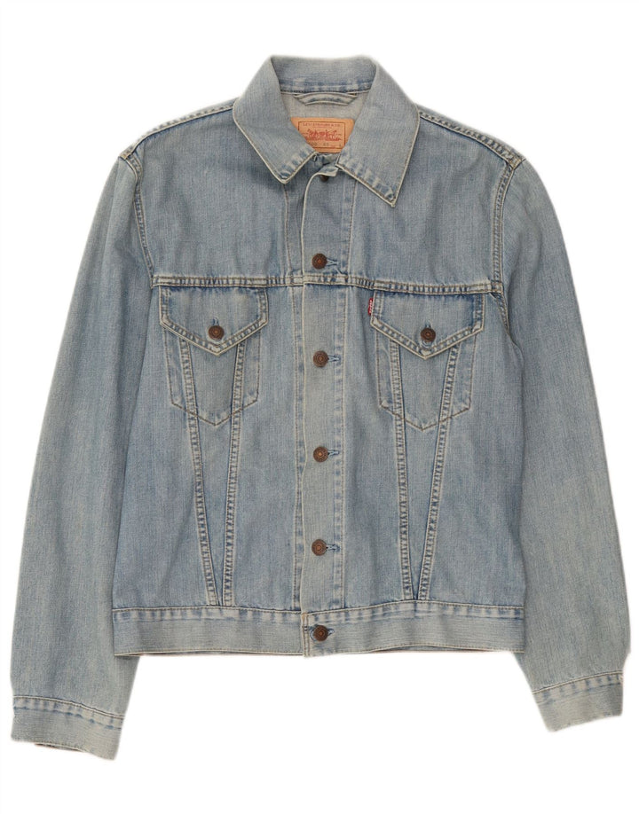 Jaqueta jeans masculina Levi's UK 40 grande azul