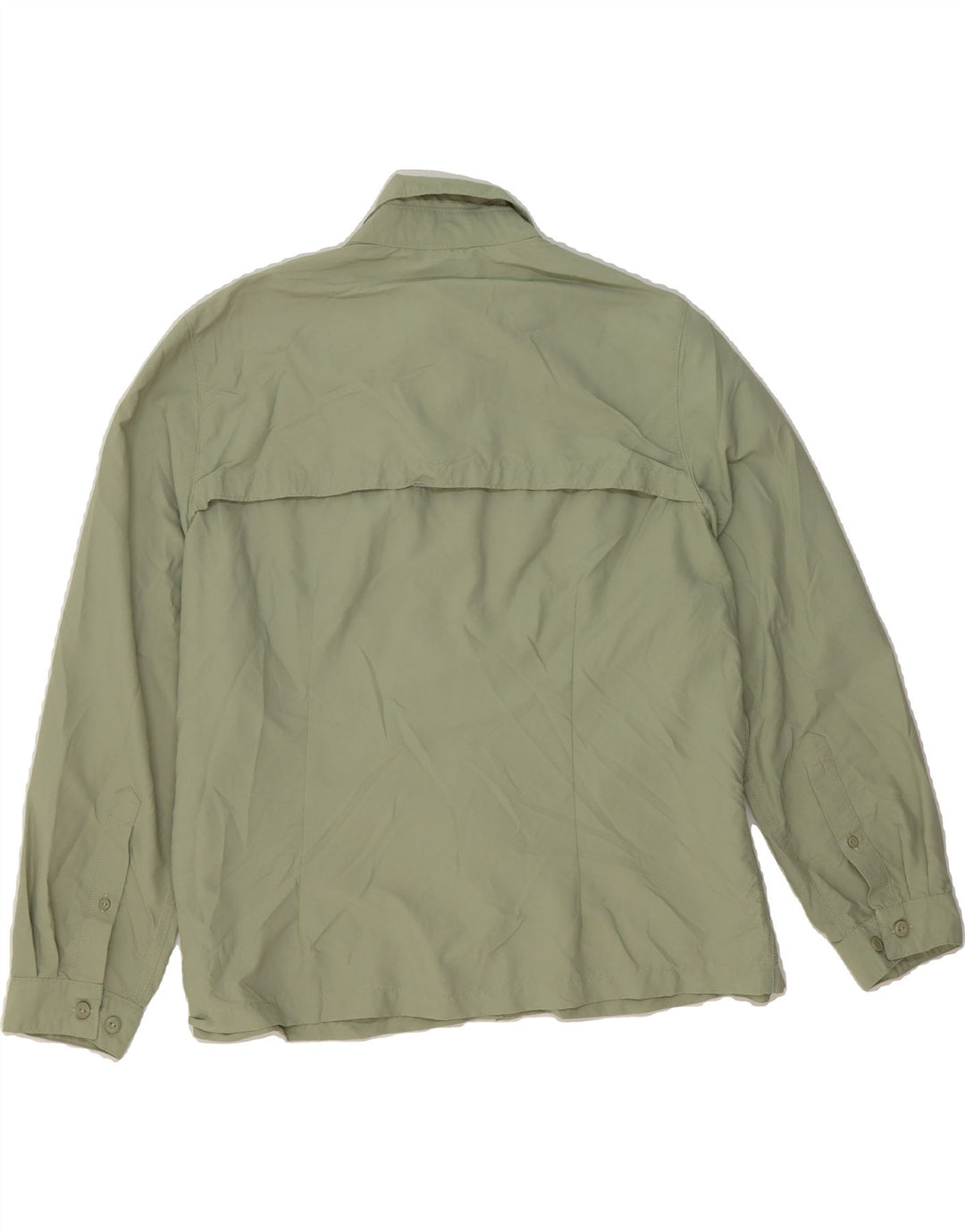 L.L.BEAN Womens Shirt UK 18 XL Green Nylon Vintage L.L.Bean and Second-Hand L.L.Bean from Messina Hembry 