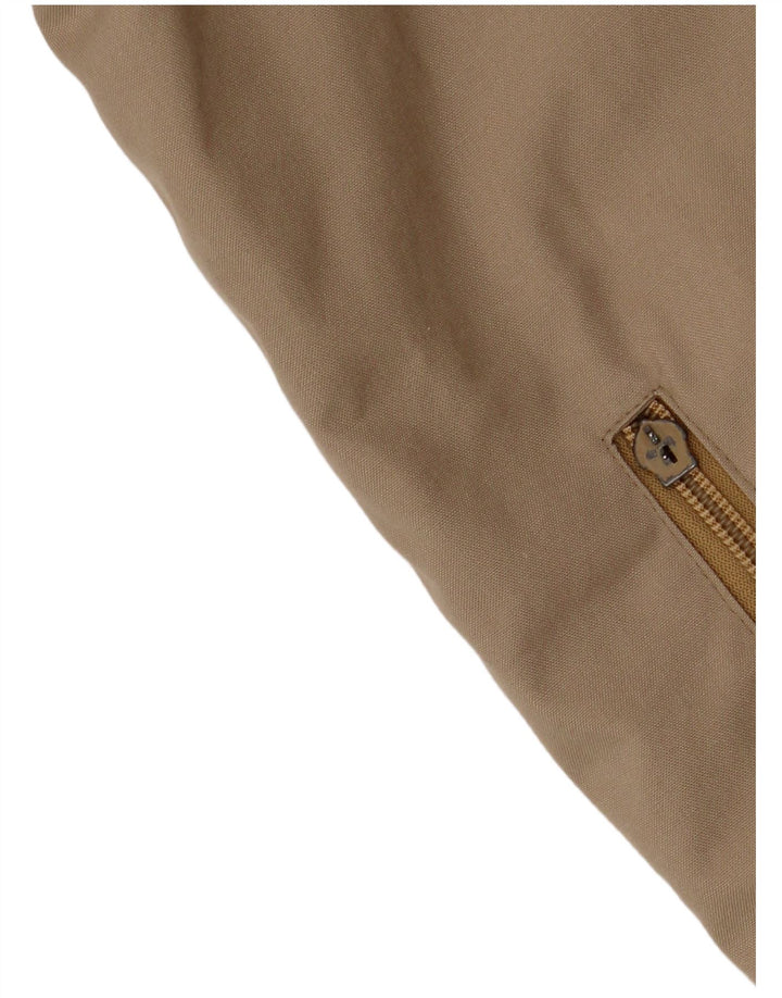 Jaqueta bomber feminina VINTAGE UK 14 grande bege