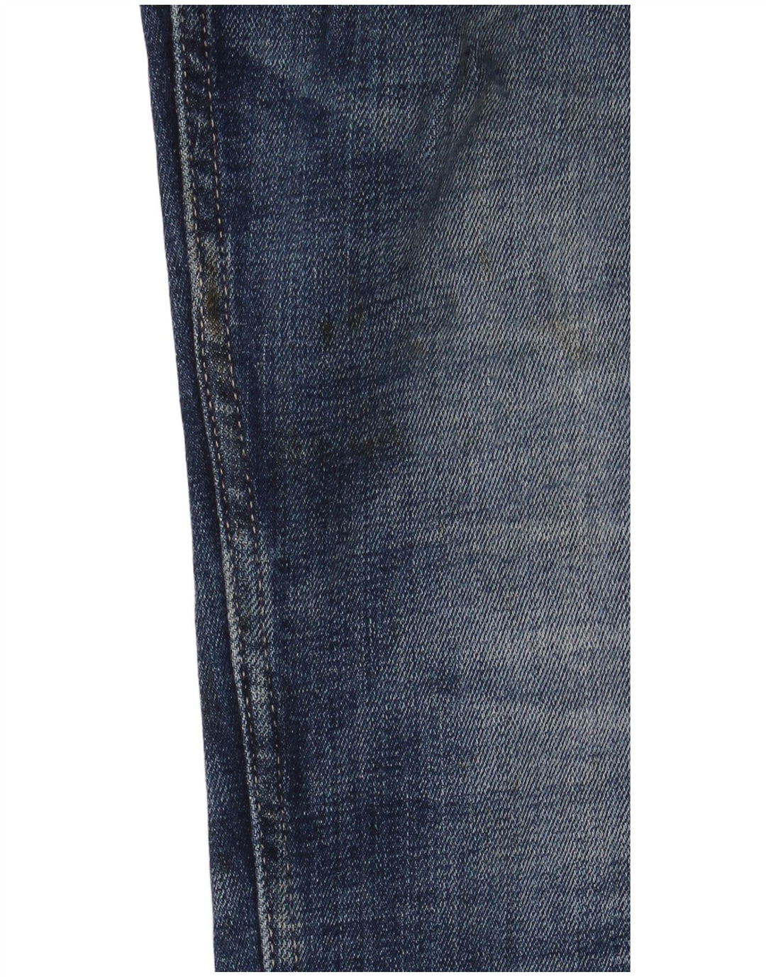 Replay Calça Jeans Feminina Crop Distressed Slim W30 L26 Azul