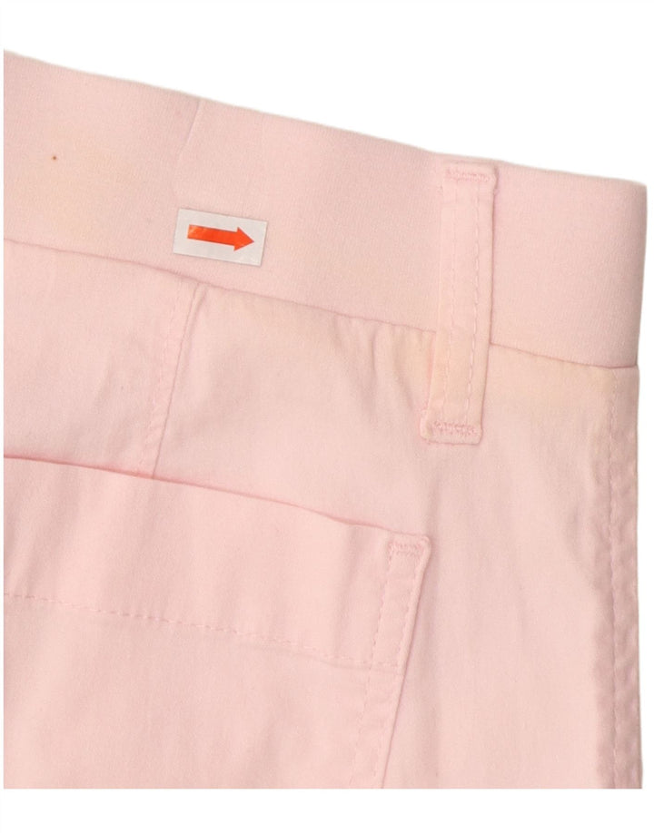 Shorts cargo feminino de ajuste regular LEE US 12 grande W34 algodão rosa