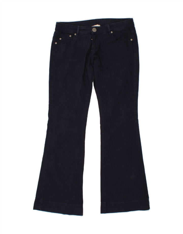 PINKO Womens Bootcut Casual Trousers W30 L31 Navy Blue Cotton Vintage Pinko and Second-Hand Pinko from Messina Hembry 
