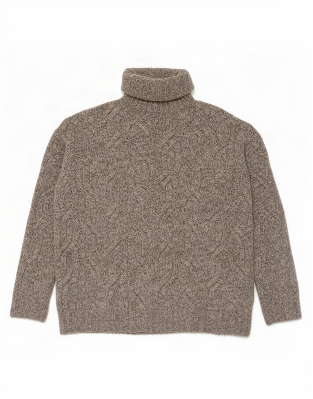 Suéter feminino Marks & Spencer com gola redonda grande Reino Unido 10 pequeno cinza