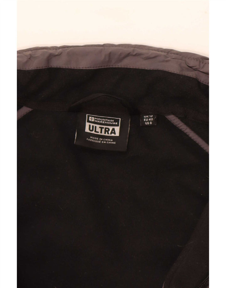 Jaqueta de lã feminina Mountain Warehouse UK 12 Medium Black Colourblock