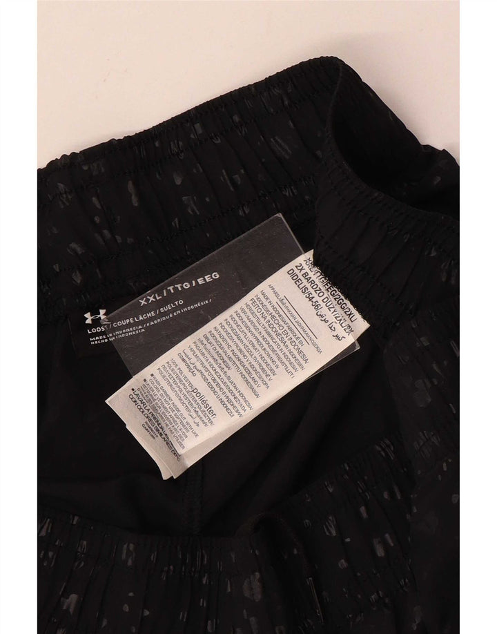 Under Armour Mens Graphic Sport Shorts 2XL poliéster manchado preto