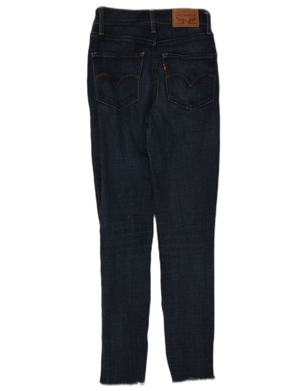 Calça jeans feminina Levi's 721 High Rise Skinny W24 L28 azul marinho algodão