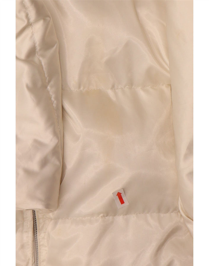 Jaqueta acolchoada feminina BELFE & BELFE UK 12 poliéster branco médio