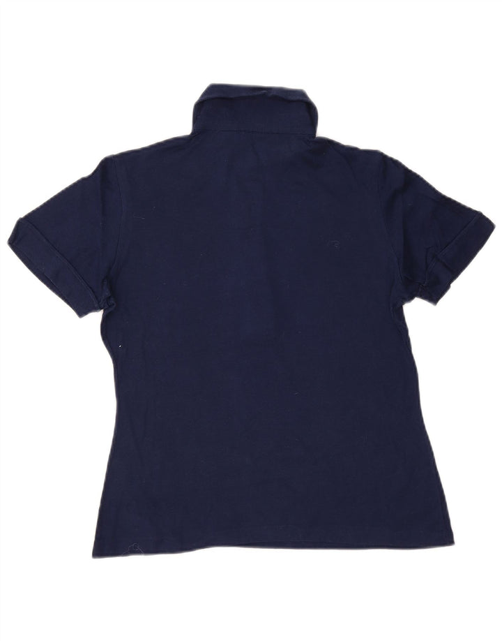Camisa polo feminina Luisa Spagnoli IT 42 algodão azul marinho médio
