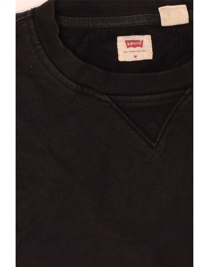 Levi's Moletom Masculino Jumper Médio Algodão Preto