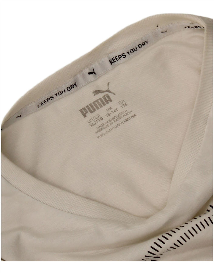 Camiseta Puma Menino Graphic 15-16 Anos Branco