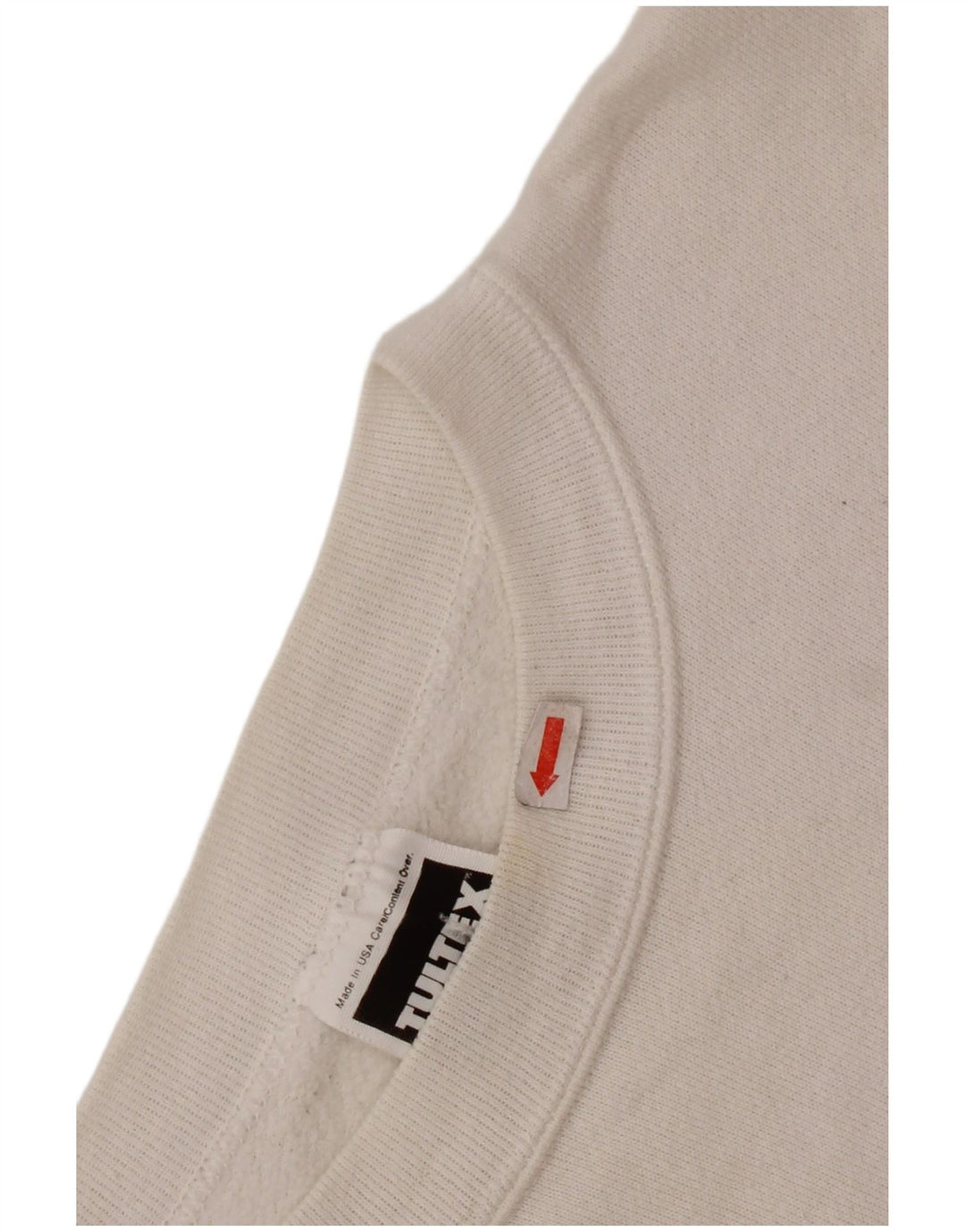 Suéter gráfico feminino TULTEX UK 16 grande algodão branco