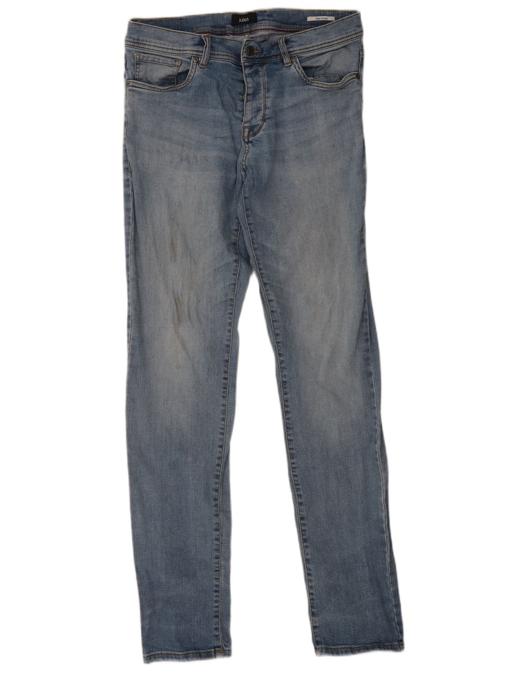 JULES Jeans feminino Tom Slim IT 42 médio W30 L32 algodão azul