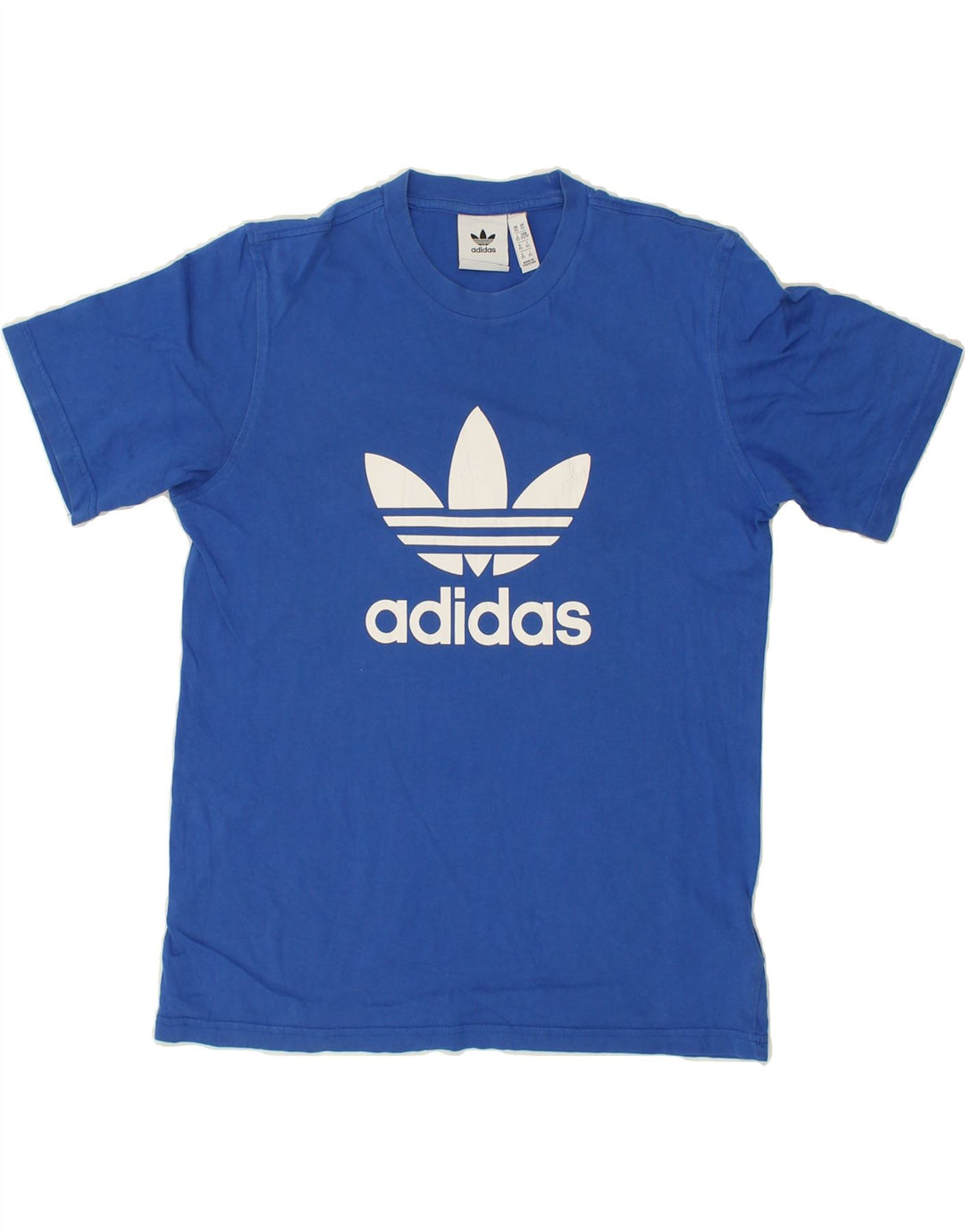 ADIDAS Mens Graphic T-Shirt Top XS Blue Cotton Vintage Adidas and Second-Hand Adidas from Messina Hembry 