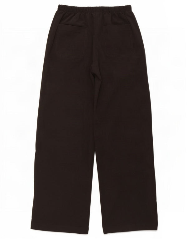 Calça feminina Zara com perna larga, médio W28 L31 cinza poliéster