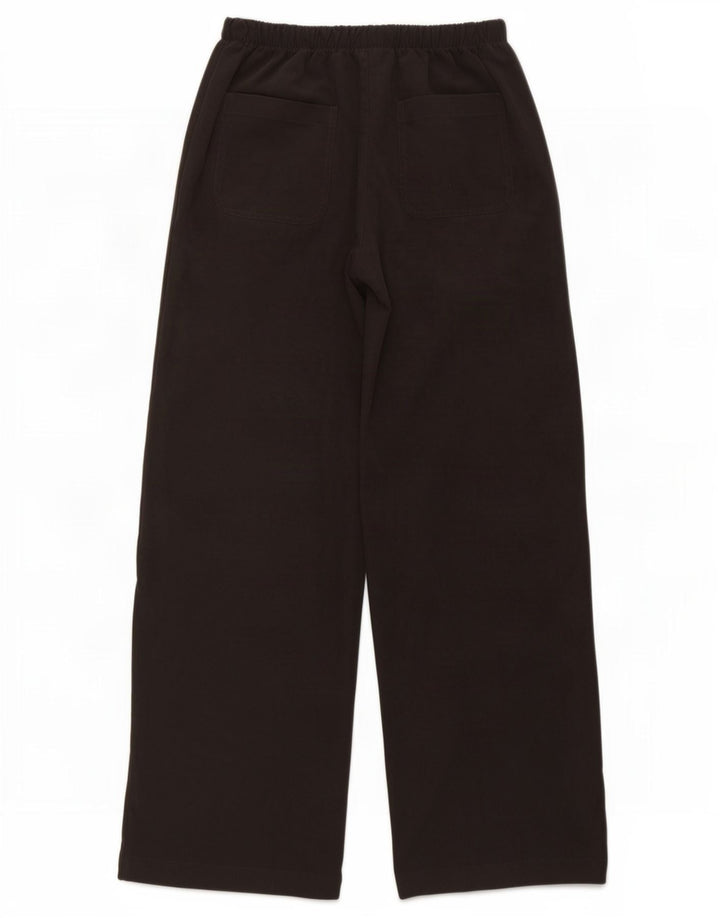 Calça feminina Zara com perna larga, médio W28 L31 cinza poliéster