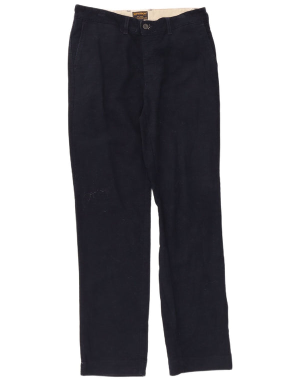 Calça Chino masculina Woolrich reta W33 L33 algodão azul marinho