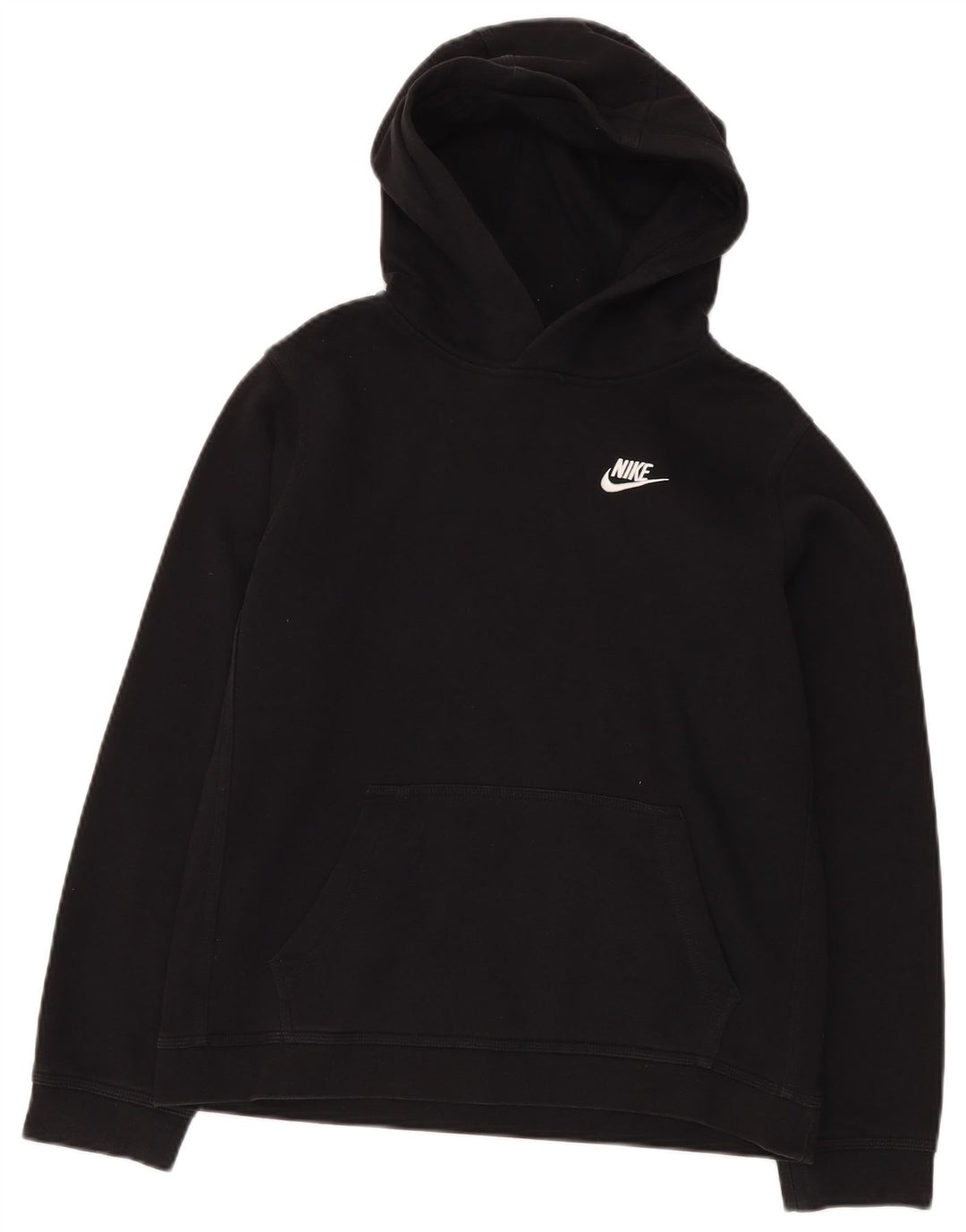 NIKE Meninos Hoodie Jumper 13-14 Anos XL Preto Algodão