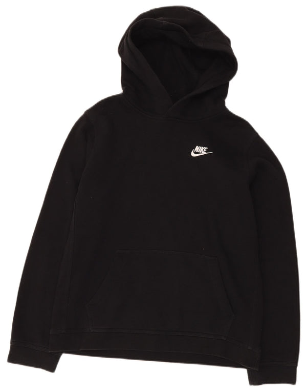 NIKE Meninos Hoodie Jumper 13-14 Anos XL Preto Algodão