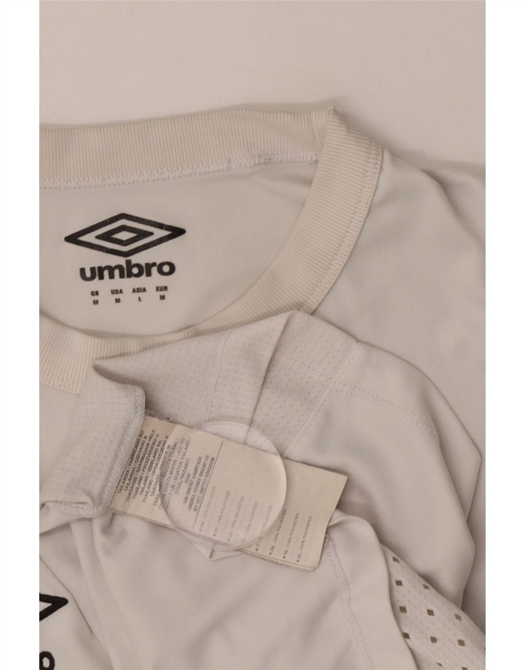 Umbro Mens Brisbane Roar FC Camiseta gráfica Top Médio Branco Poliéster