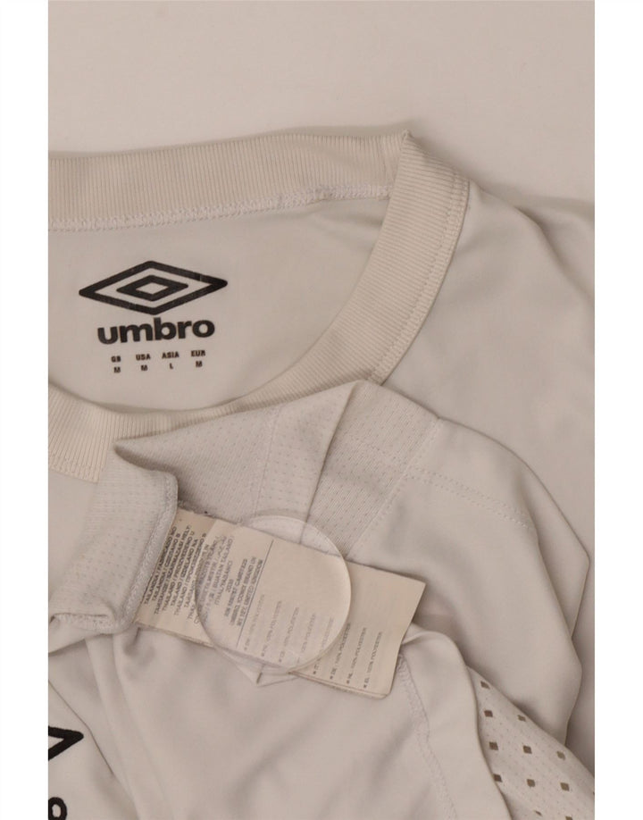 Umbro Mens Brisbane Roar FC Camiseta gráfica Top Médio Branco Poliéster