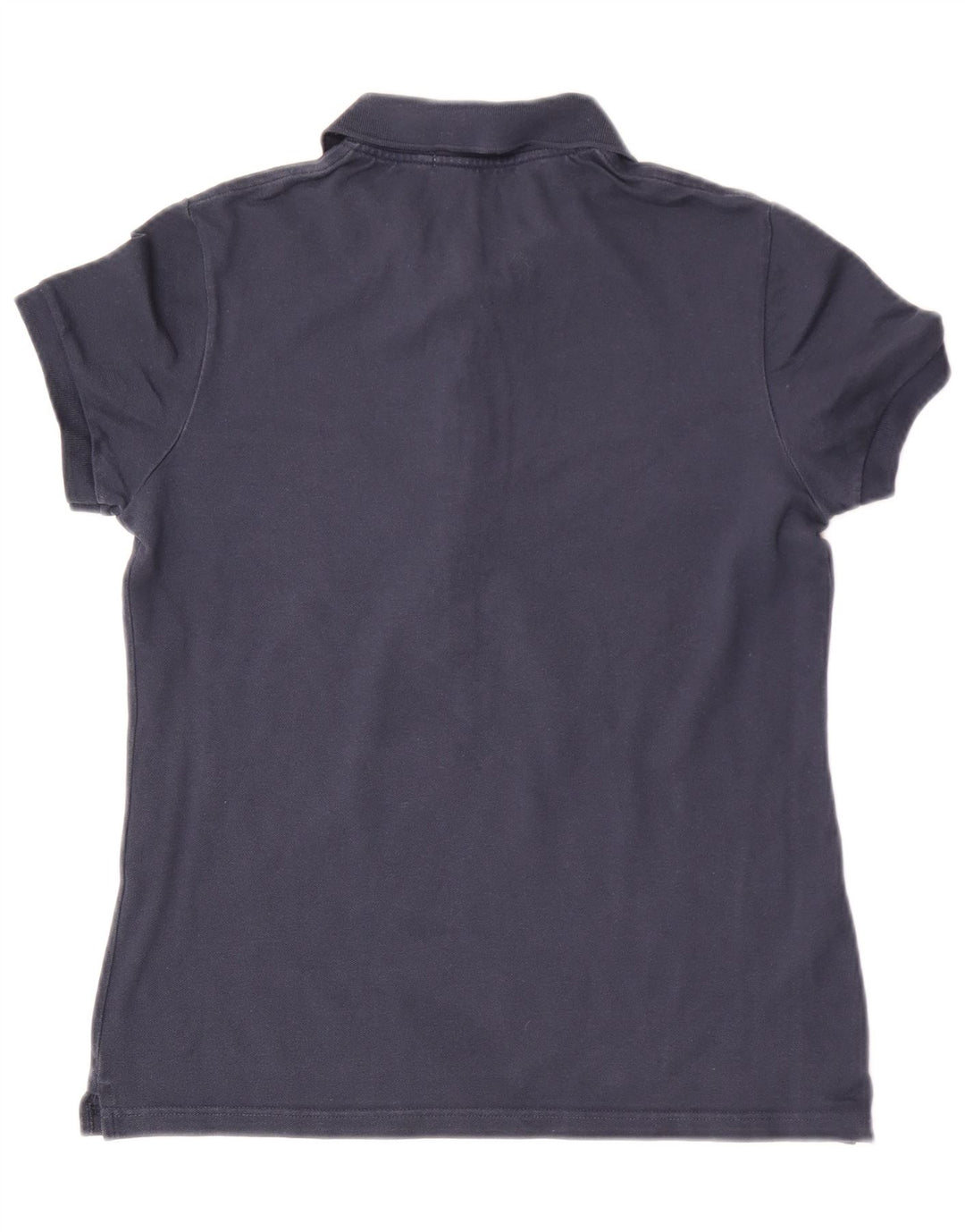 Camisa polo feminina Lacoste tamanho 40 algodão azul marinho médio