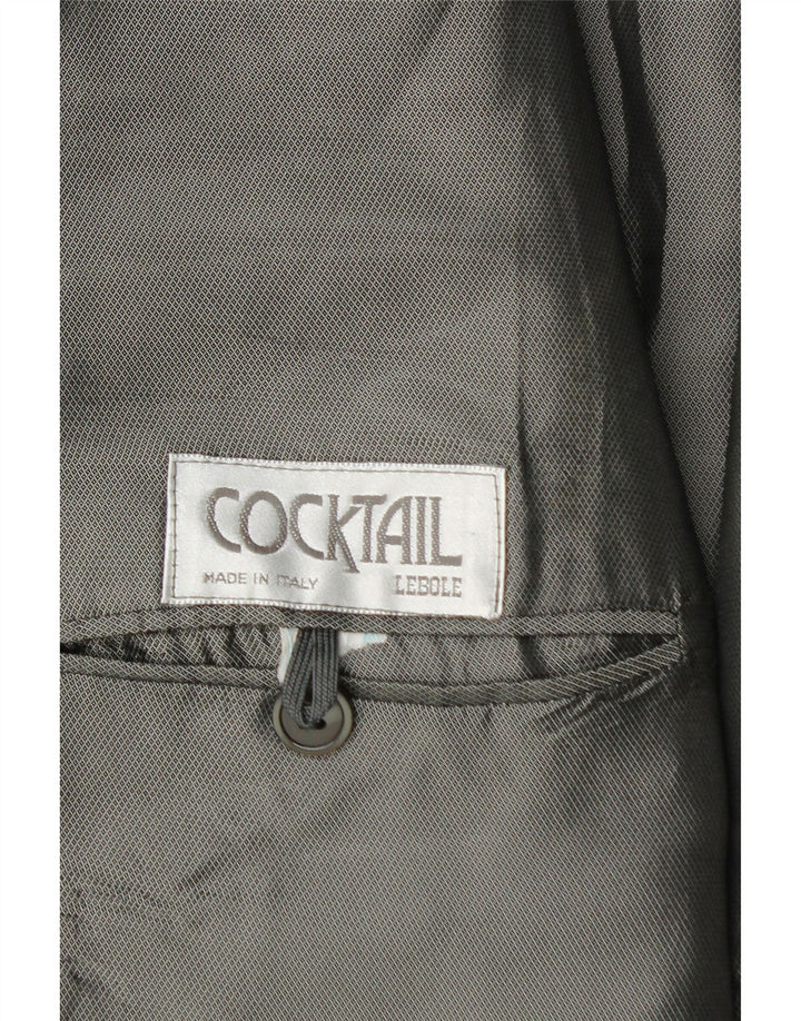 Jaqueta Blazer Lebole Masculina com 1 Botão Reino Unido 42 XL Preta