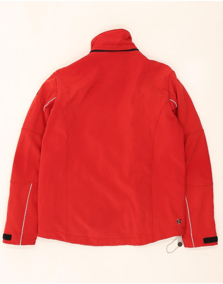 Jaqueta corta-vento masculina BRUGI UK 38 poliéster vermelho médio
