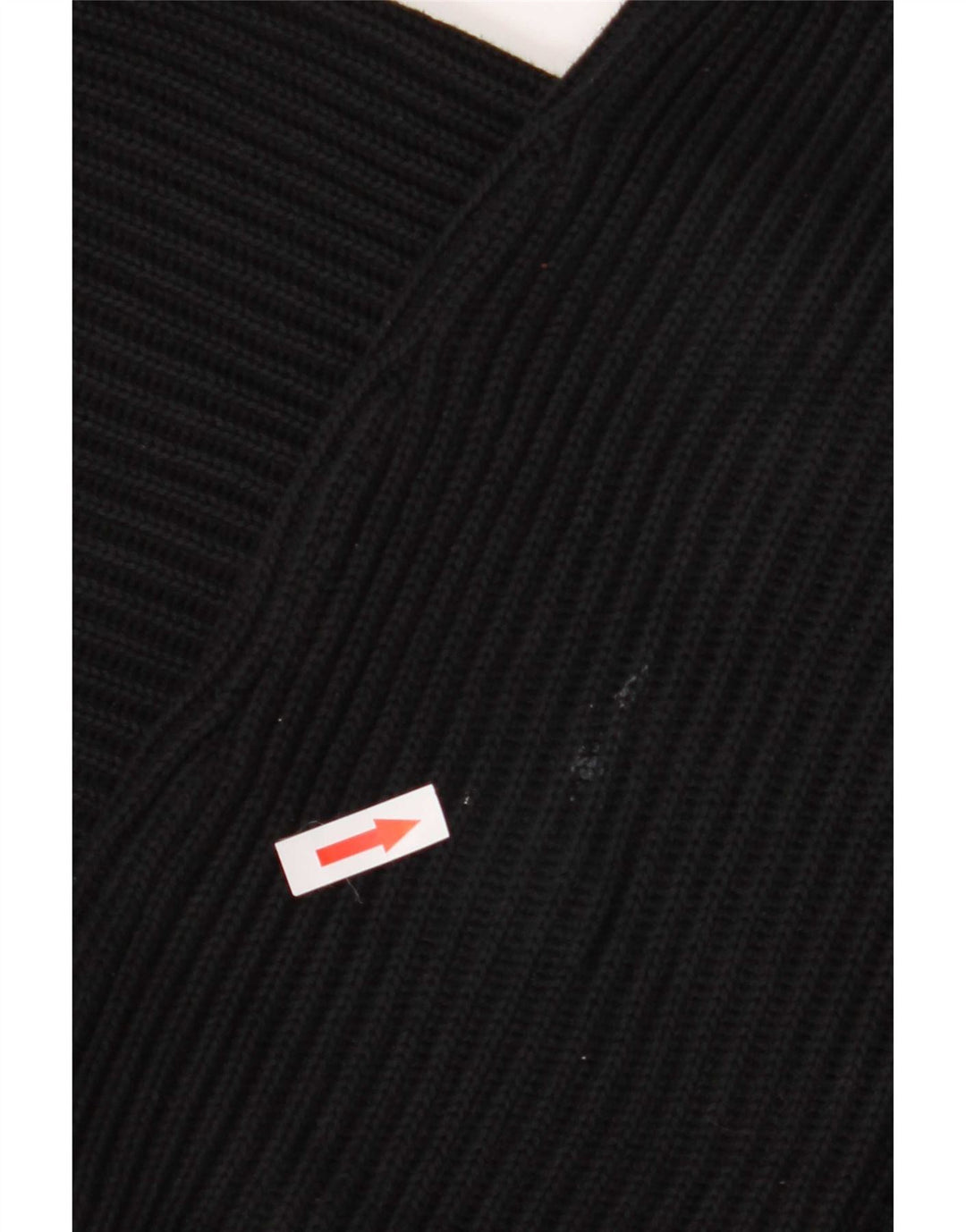 Suéter masculino Zara com zíper e gola alta de algodão preto grande