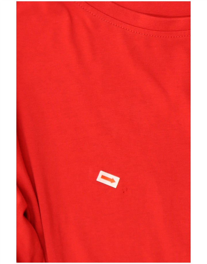ASSN POLO DOS EUA. Top masculino manga comprida XL algodão vermelho