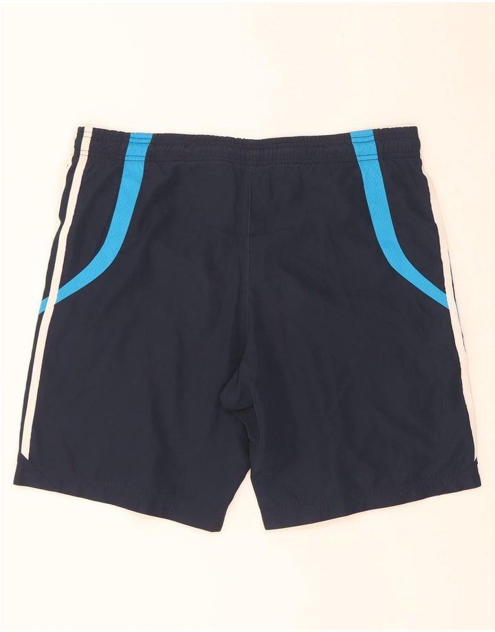 Adidas Mens Sport Shorts Médio Azul Marinho Colorblock Poliéster