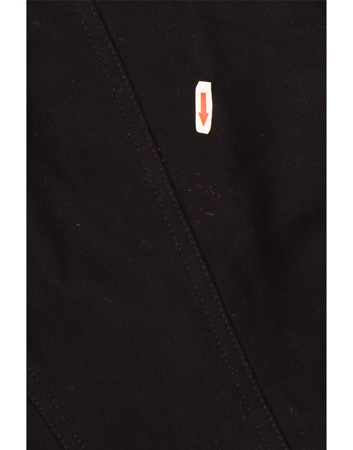 Sobretudo feminino Benetton UK 14 lã preta média