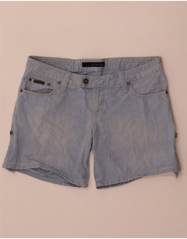 Shorts jeans feminino Calvin Klein W31 algodão azul médio